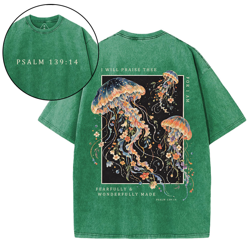 I Will Praise Thee Christian Washed T-Shirt