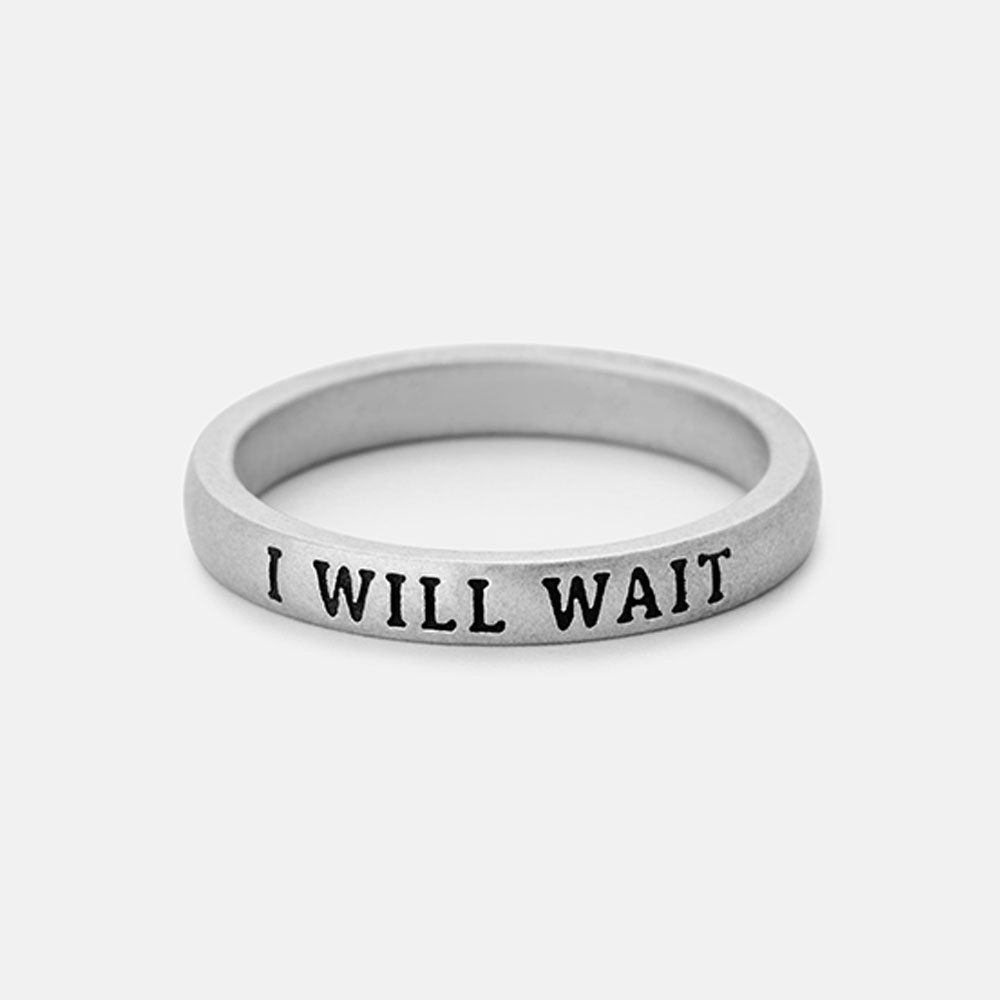 I Will Wait Christian 925 Sterling Silver Ring