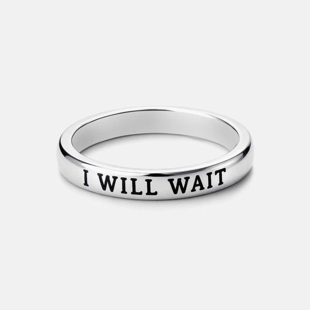 I Will Wait Christian 925 Sterling Silver Ring
