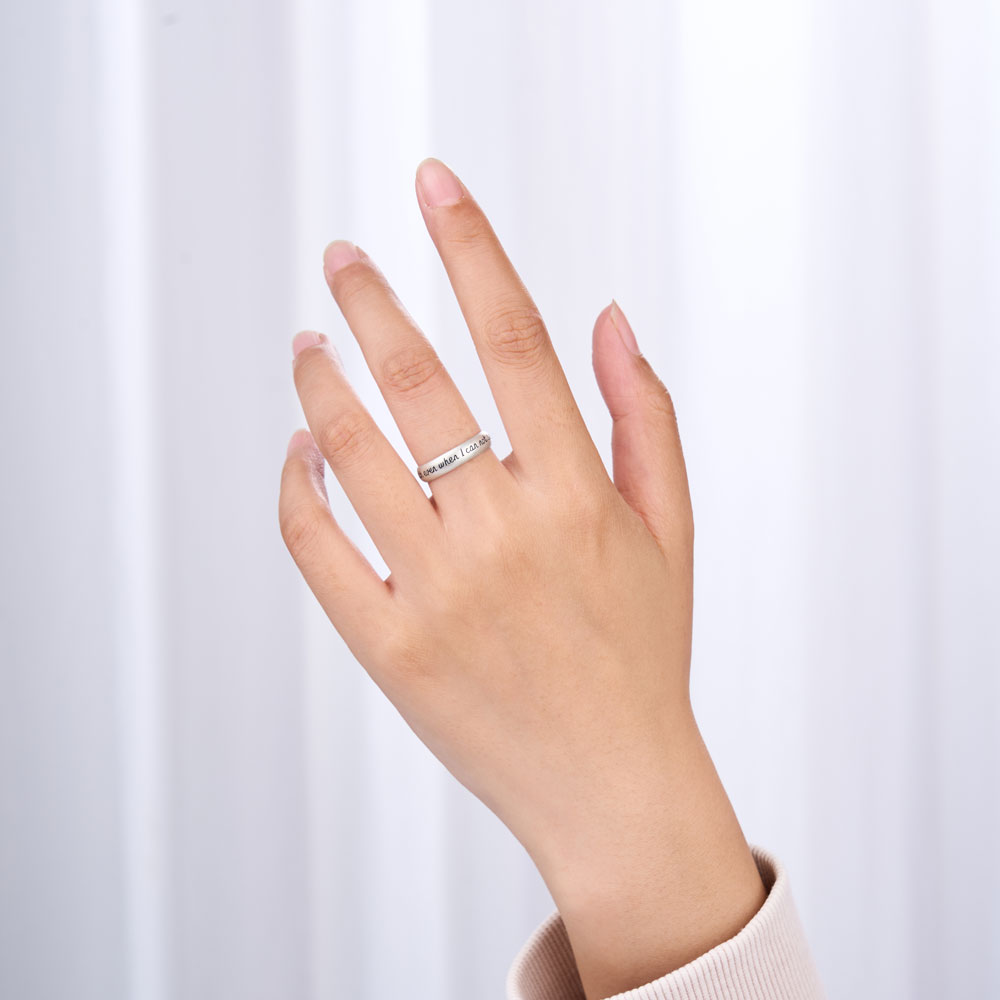 I Will Walk By Faith Even I Can't See Christian 925 Sterling Silver Ring