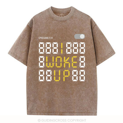I Woke Up Christian Washed T-Shirt