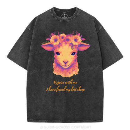 I have found my lost sheep Christian Washed T-Shirt