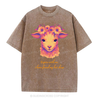 I have found my lost sheep Christian Washed T-Shirt