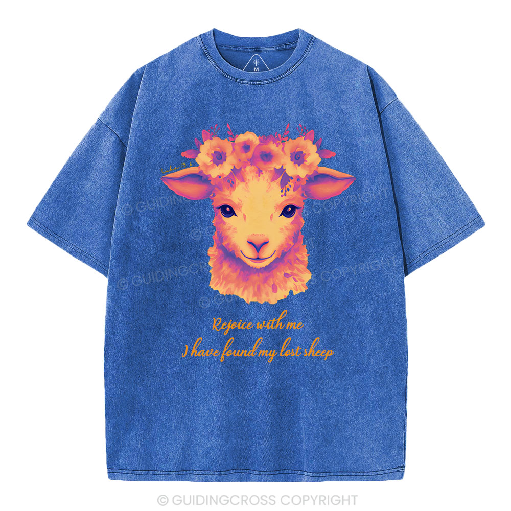 I have found my lost sheep Christian Washed T-Shirt