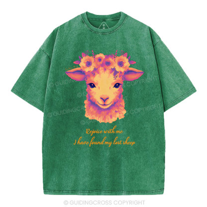 I have found my lost sheep Christian Washed T-Shirt