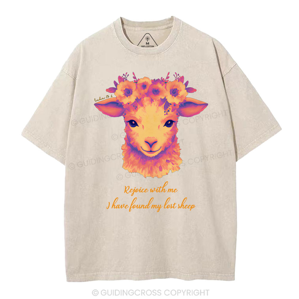 I have found my lost sheep Christian Washed T-Shirt