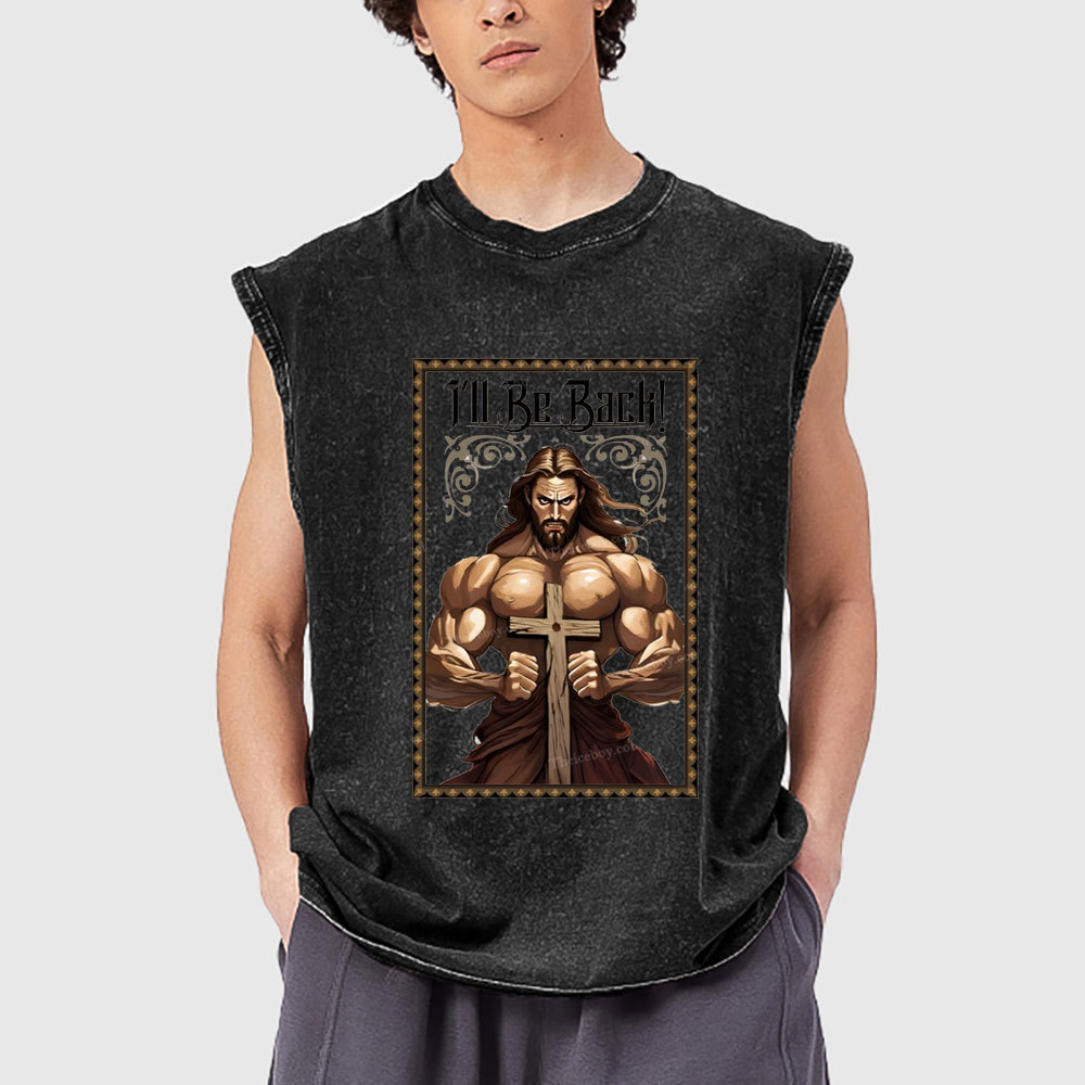 I'll Be Back Christian Washed T-Shirt