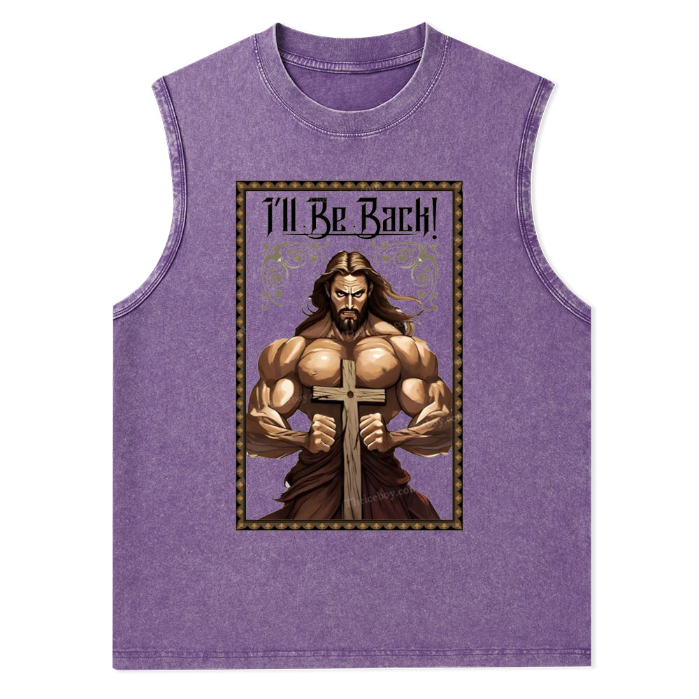 I'll Be Back Christian Washed T-Shirt