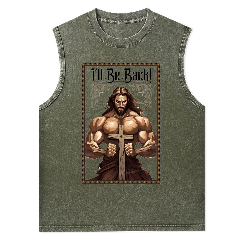 I'll Be Back Christian Washed T-Shirt