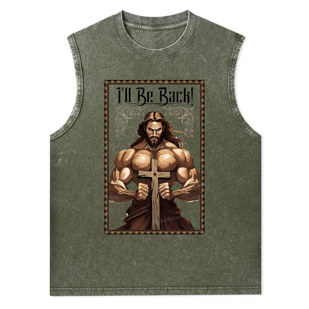 I'll Be Back Christian Washed T-Shirt