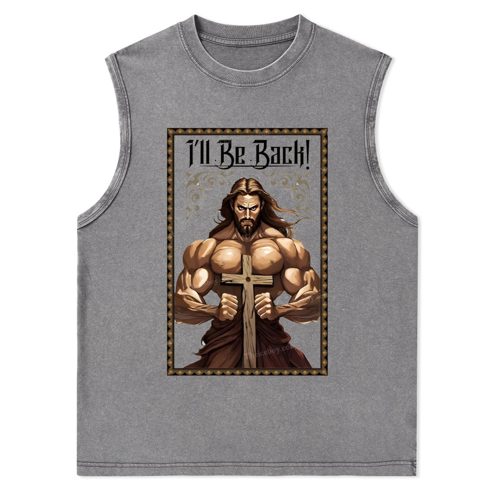 I'll Be Back Christian Washed T-Shirt