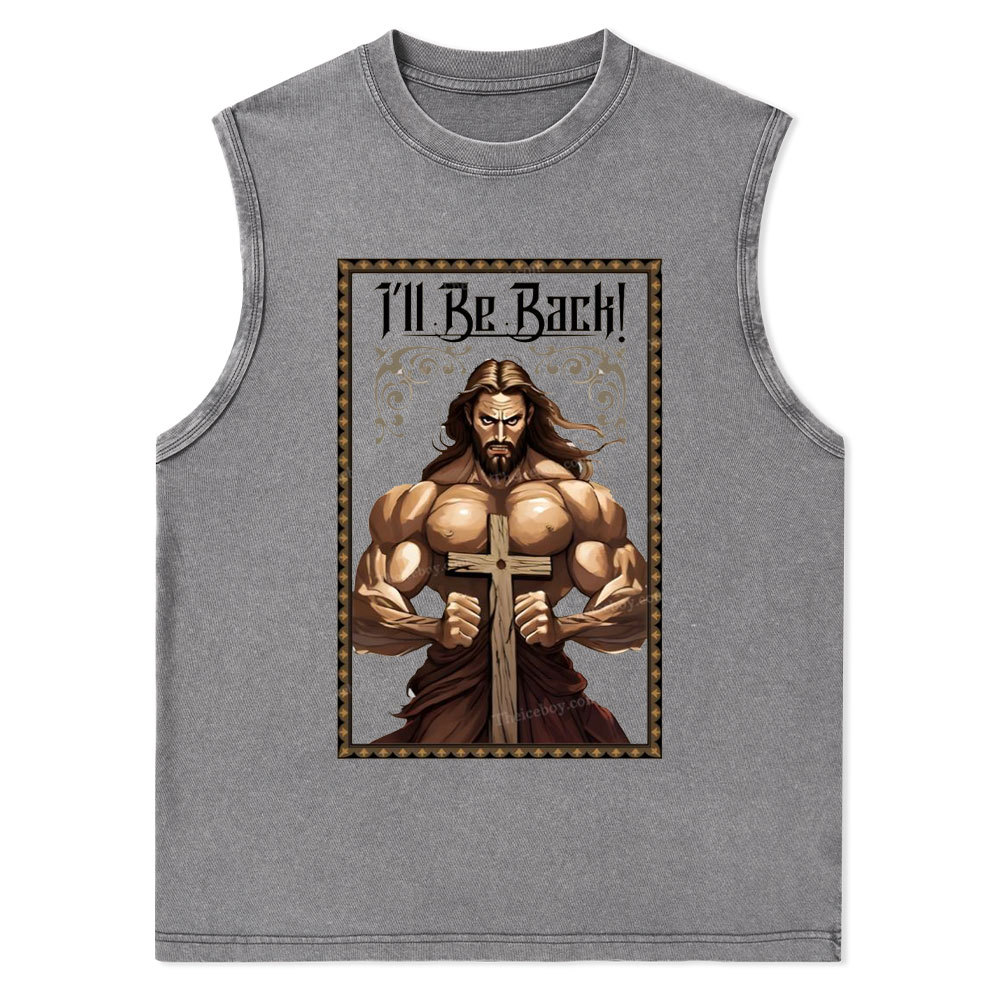 I'll Be Back Christian Washed T-Shirt