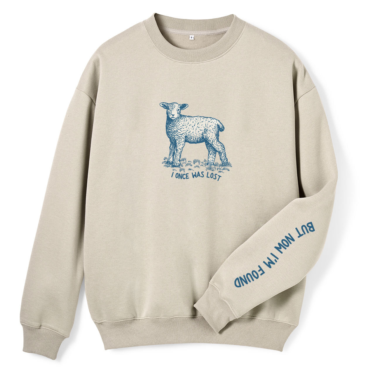 I‘m Lost But Now I'm Found Christian Fleece Sweatshirt Sale - GuidingCross