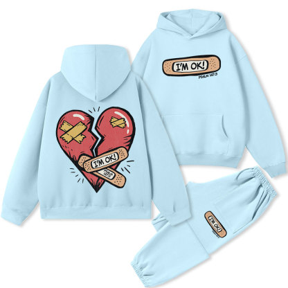 I'm OK Christian Premium Fleece Hoodie Set