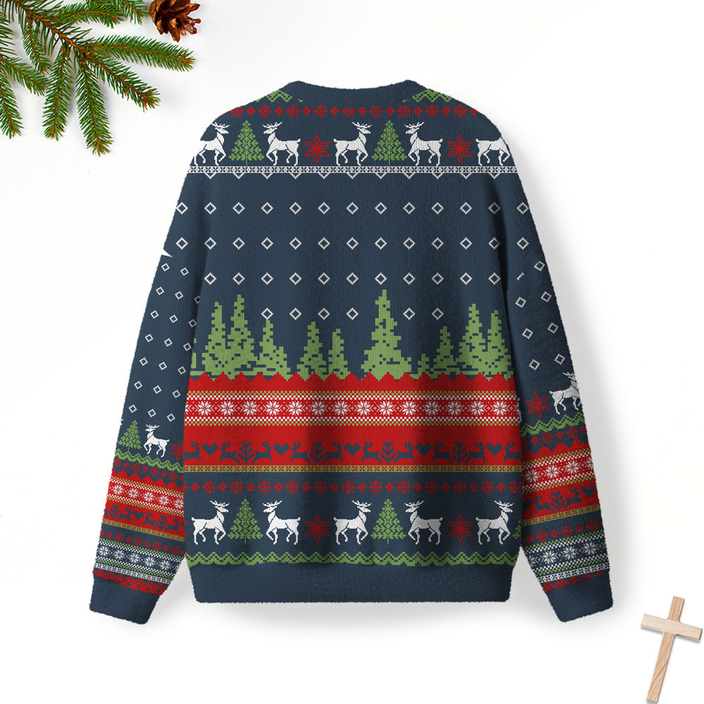 I'm Telling Dad Christian Lightweight Sweater