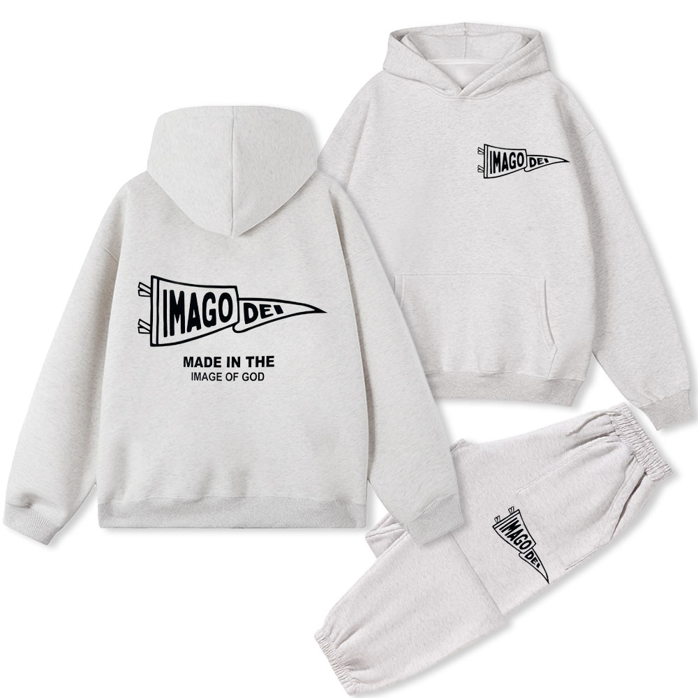 IMAGO DEI Christian Fleece Hoodie Set