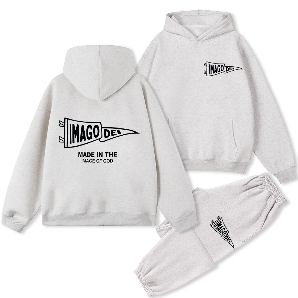 IMAGO DEI Christian Fleece Hoodie Set