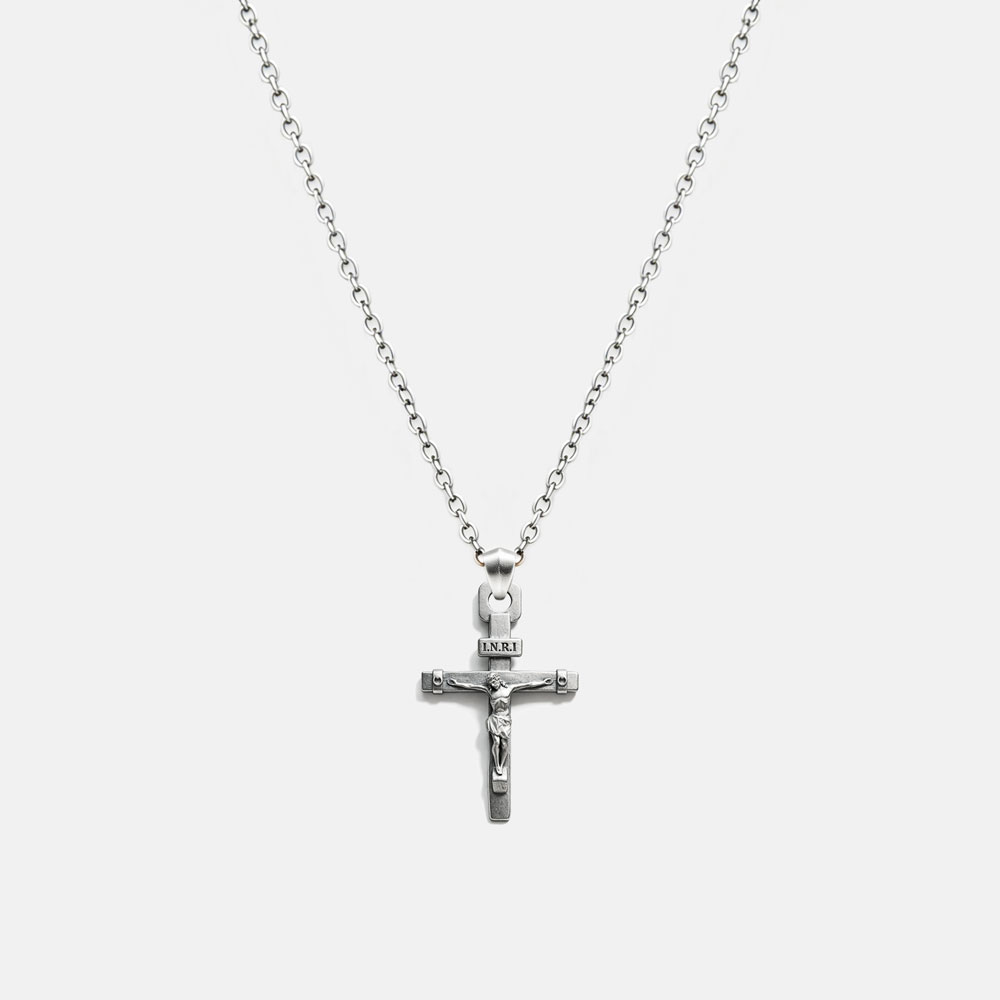 INRI Christian 925 Sterling Silver Necklace