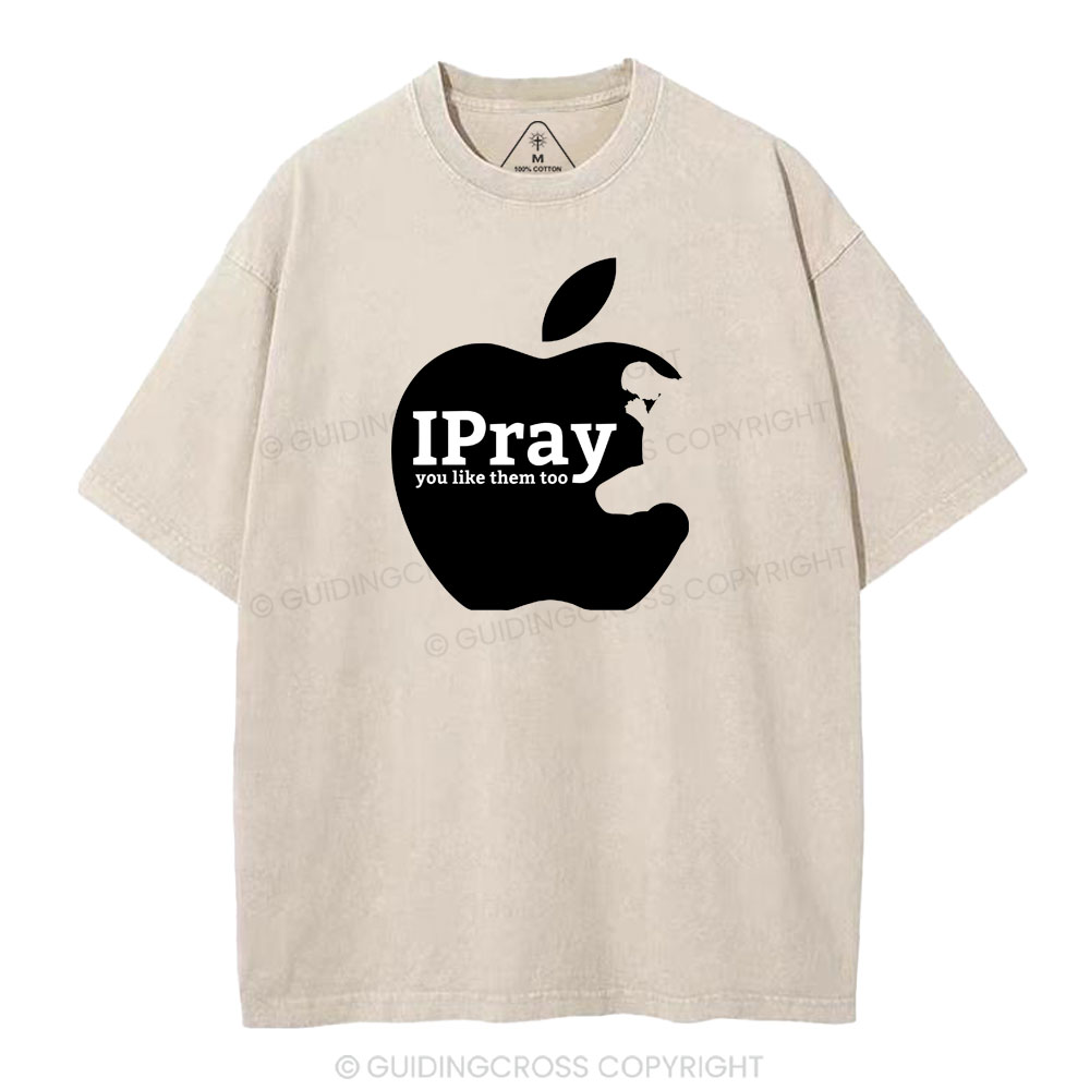 IPRAY Christian Washed T-Shirt Sale - GuidingCross