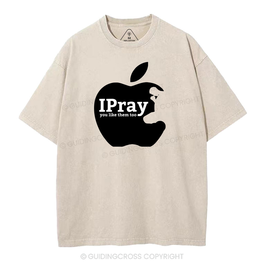 IPRAY Christian Washed T-Shirt Sale - GuidingCross