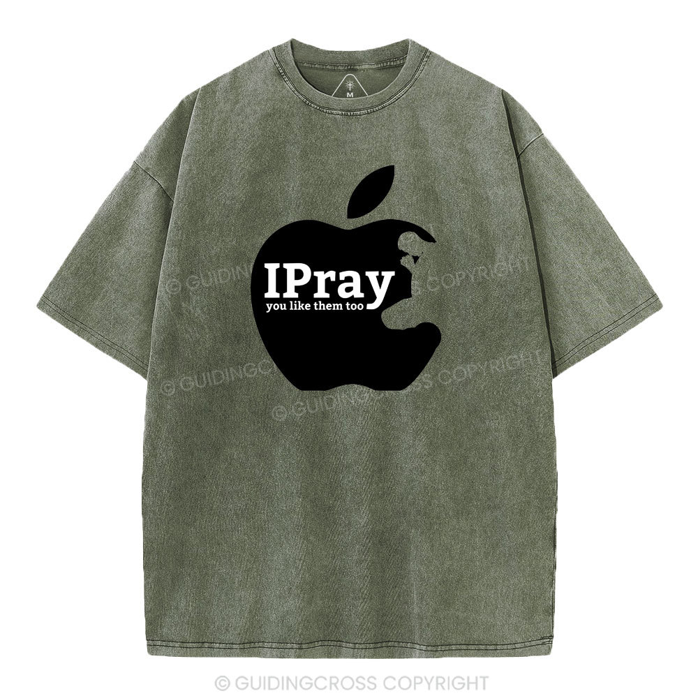 IPRAY Christian Washed T-Shirt