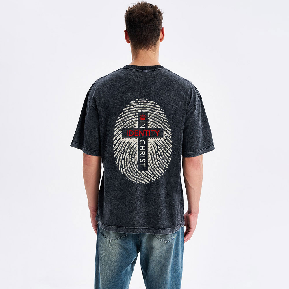 Identity In Christ Christian Washed T-Shirt