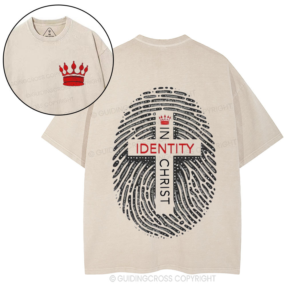 Identity In Christ Christian Washed T-Shirt