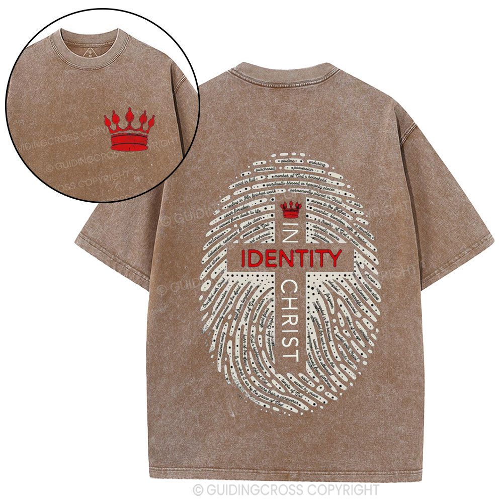 Identity In Christ Christian Washed T-Shirt