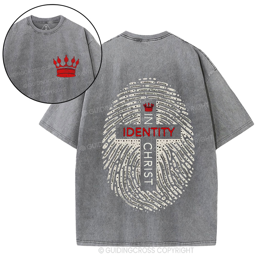 Identity In Christ Christian Washed T-Shirt