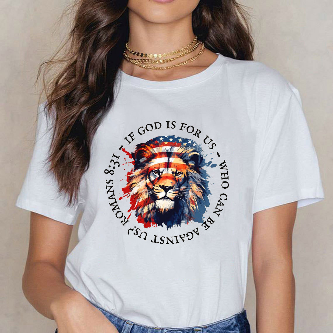If God Is For Us, Who Can Be Against Us Christian T-Shirt