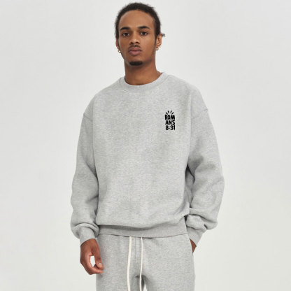 If God Is For Us Who Can Be Against Us Christian Fleece Sweatshirt