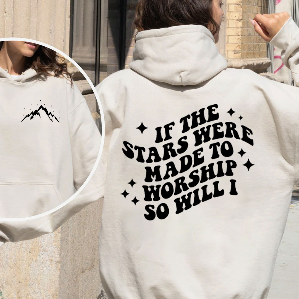 If The Stars Were Made To Worship Christian Fleece Hoodie Set