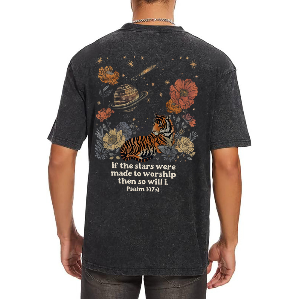 If The Stars Were Made To Worship Christian Washed T-Shirt