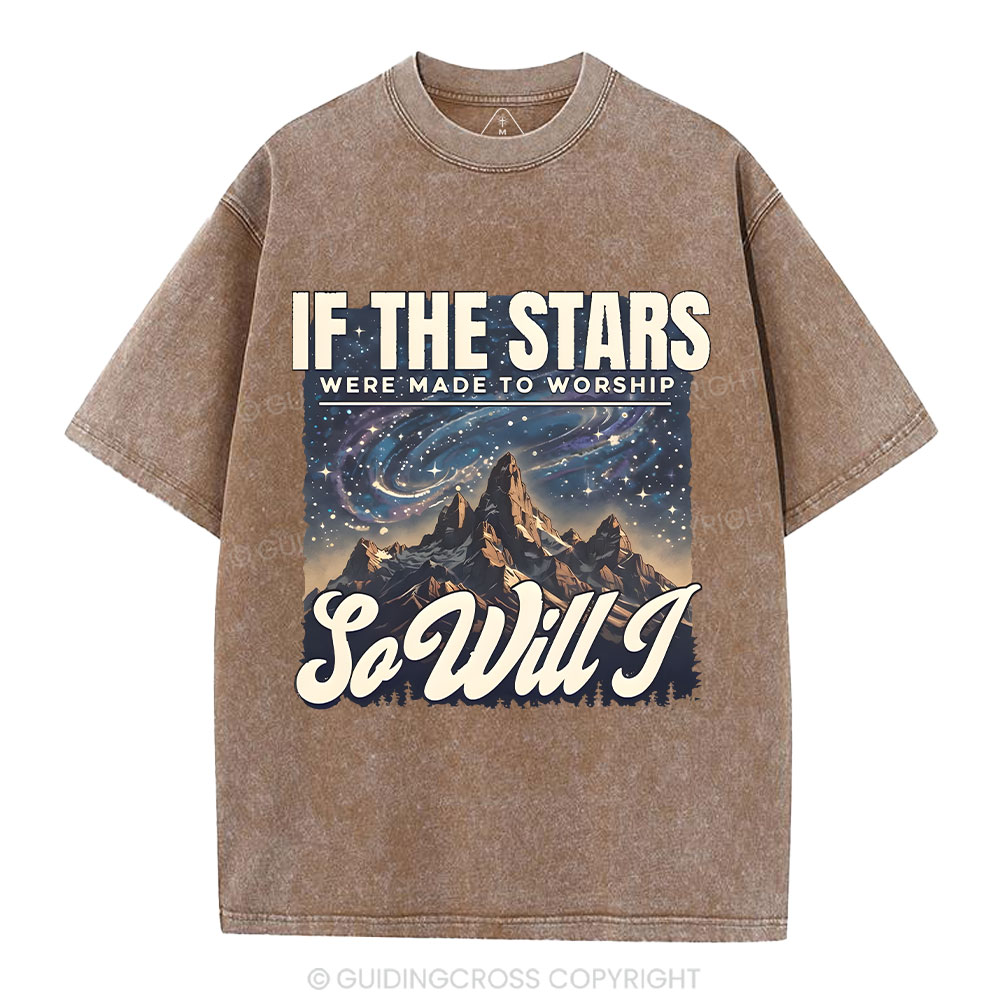 If The Stars Were Made To Worship Christian Washed T-Shirt