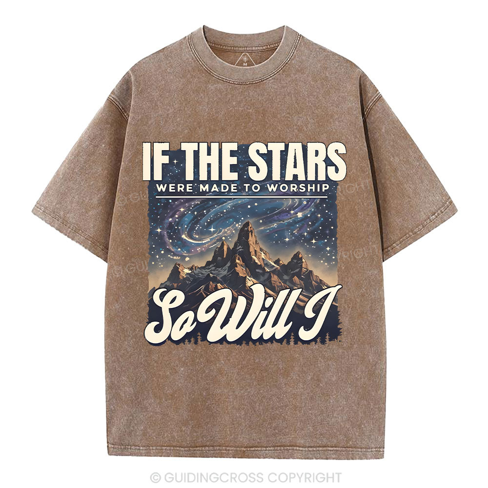 If The Stars Were Made To Worship Christian Washed T-Shirt