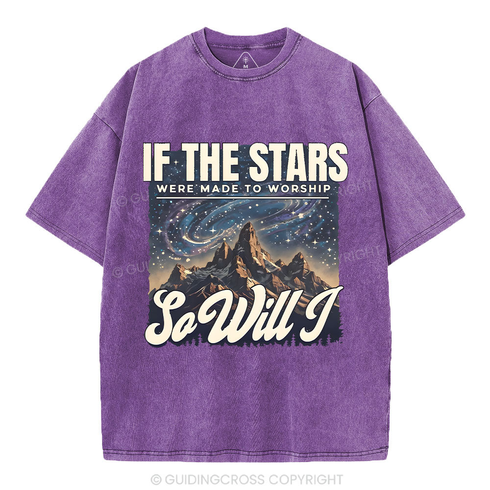 If The Stars Were Made To Worship Christian Washed T-Shirt