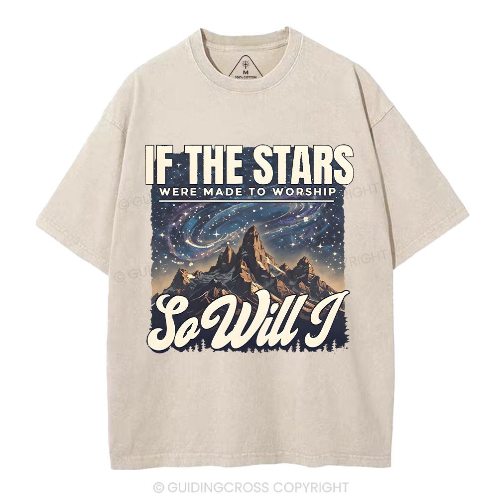 If The Stars Were Made To Worship Christian Washed T-Shirt