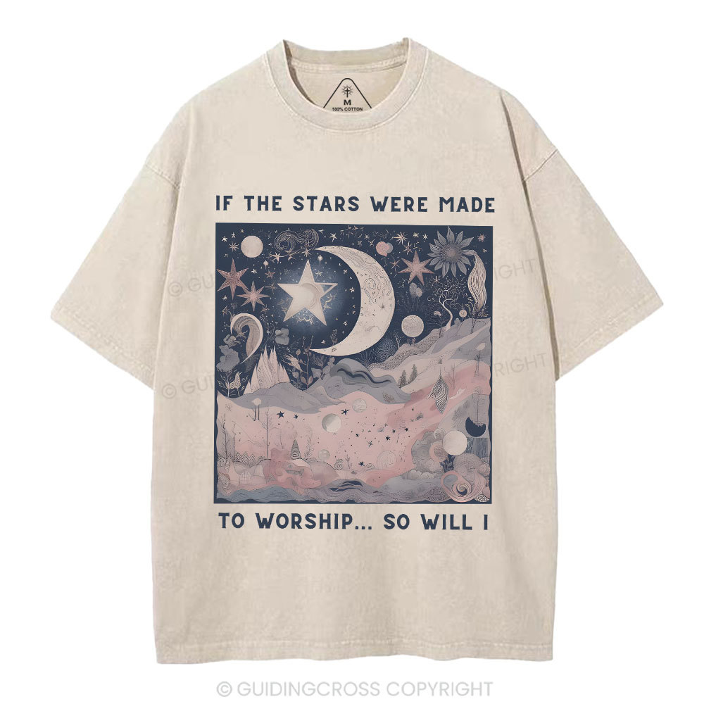 If The Stars Were Made To Worship Christian Washed T-Shirt