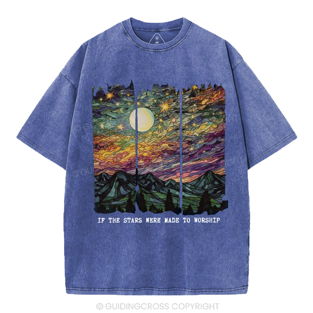 If The Stars Were Made To Worship Christian Washed T-Shirt
