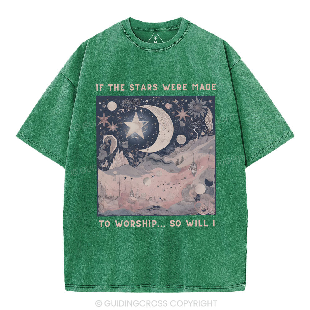 If The Stars Were Made To Worship Christian Washed T-Shirt