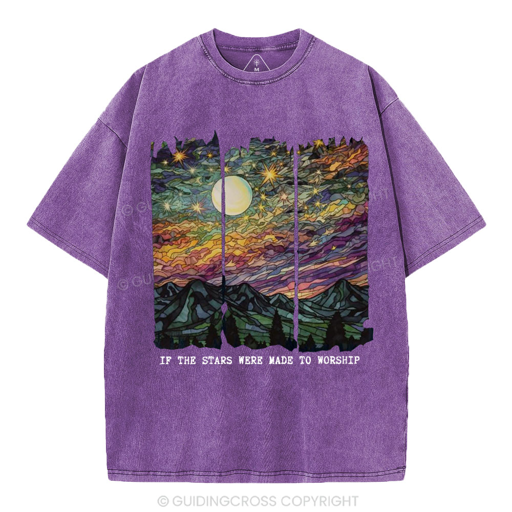 If The Stars Were Made To Worship Christian Washed T-Shirt