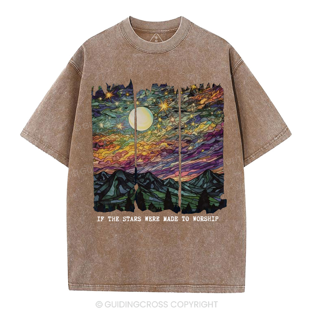 If The Stars Were Made To Worship Christian Washed T-Shirt