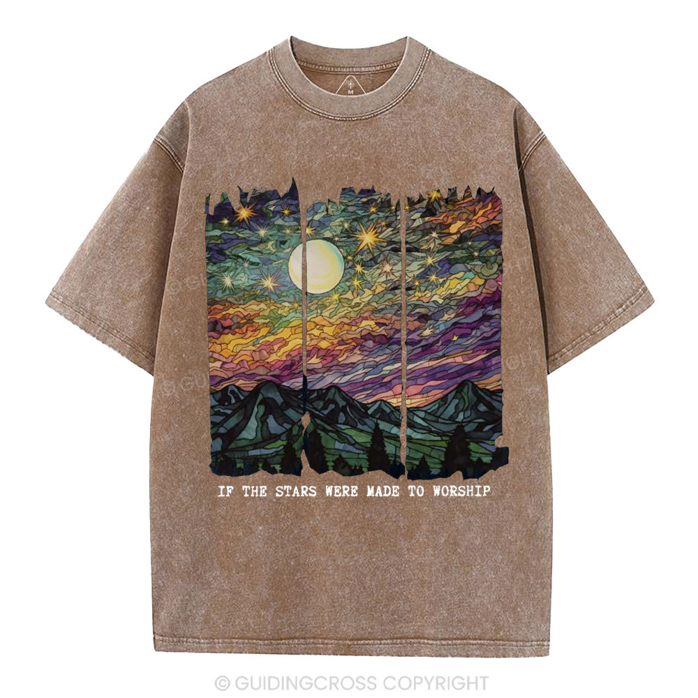 If The Stars Were Made To Worship Christian Washed T-Shirt