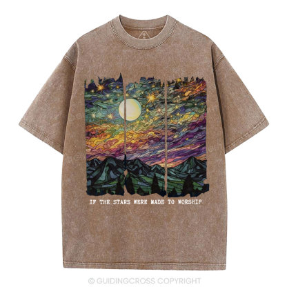 If The Stars Were Made To Worship Christian Washed T-Shirt