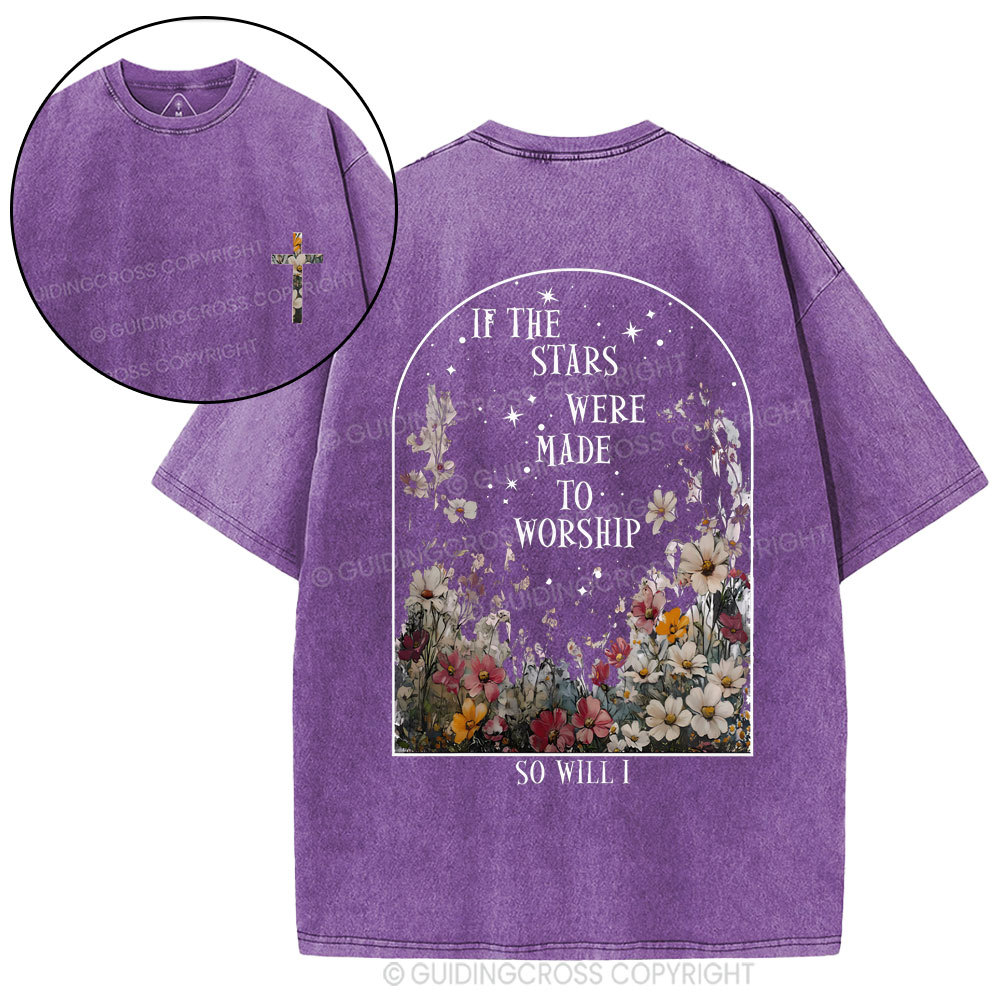 If The Stars Were Made To Worship Christian Washed T-Shirt