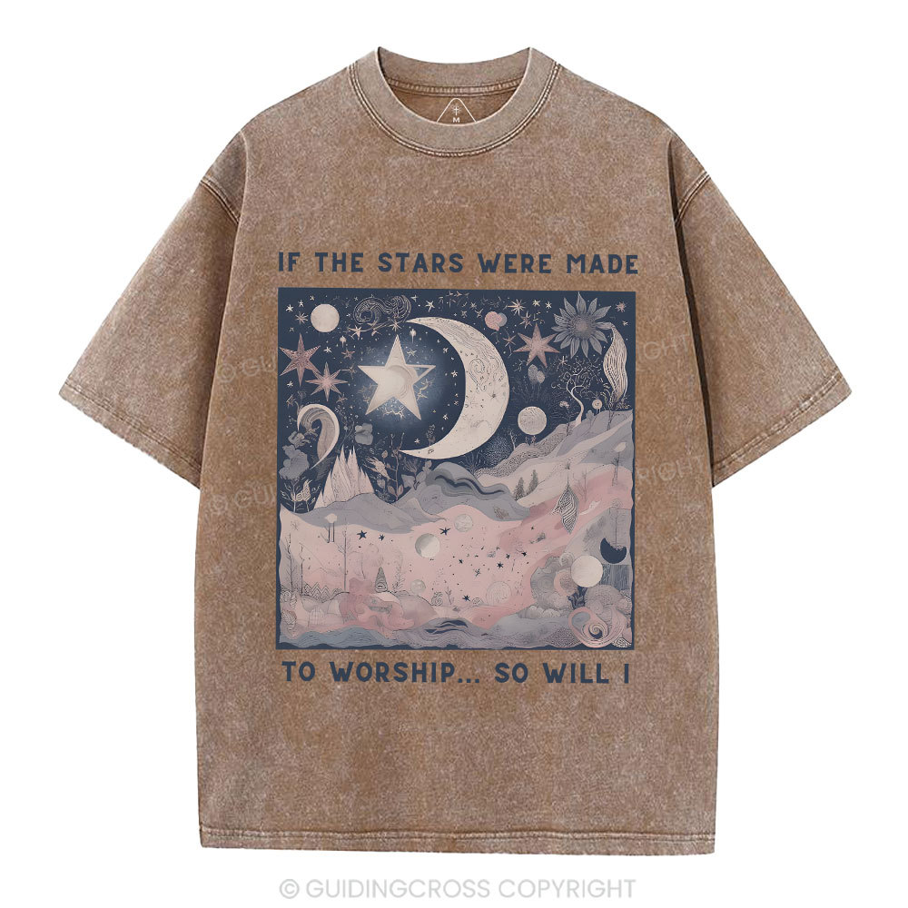 If The Stars Were Made To Worship Christian Washed T-Shirt