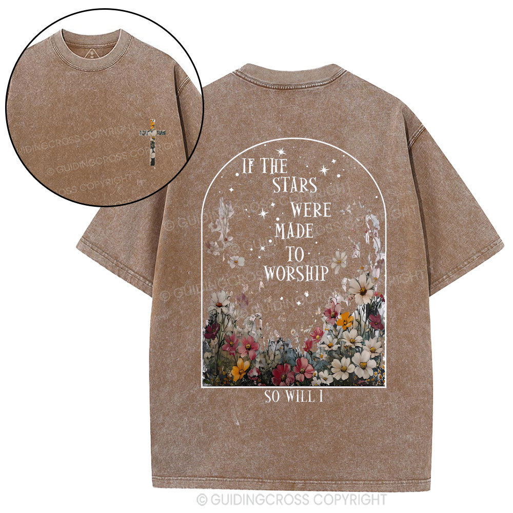 If The Stars Were Made To Worship Christian Washed T-Shirt