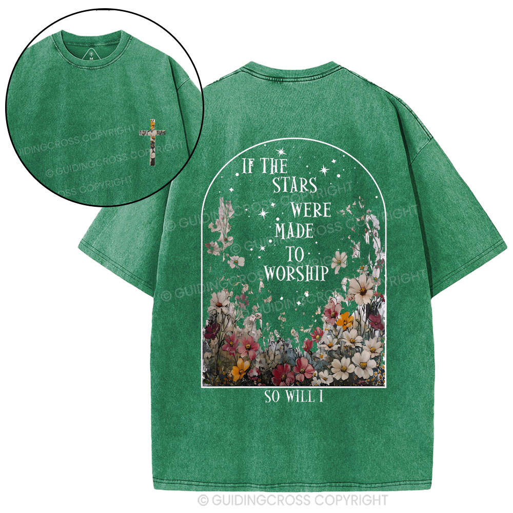 If The Stars Were Made To Worship Christian Washed T-Shirt