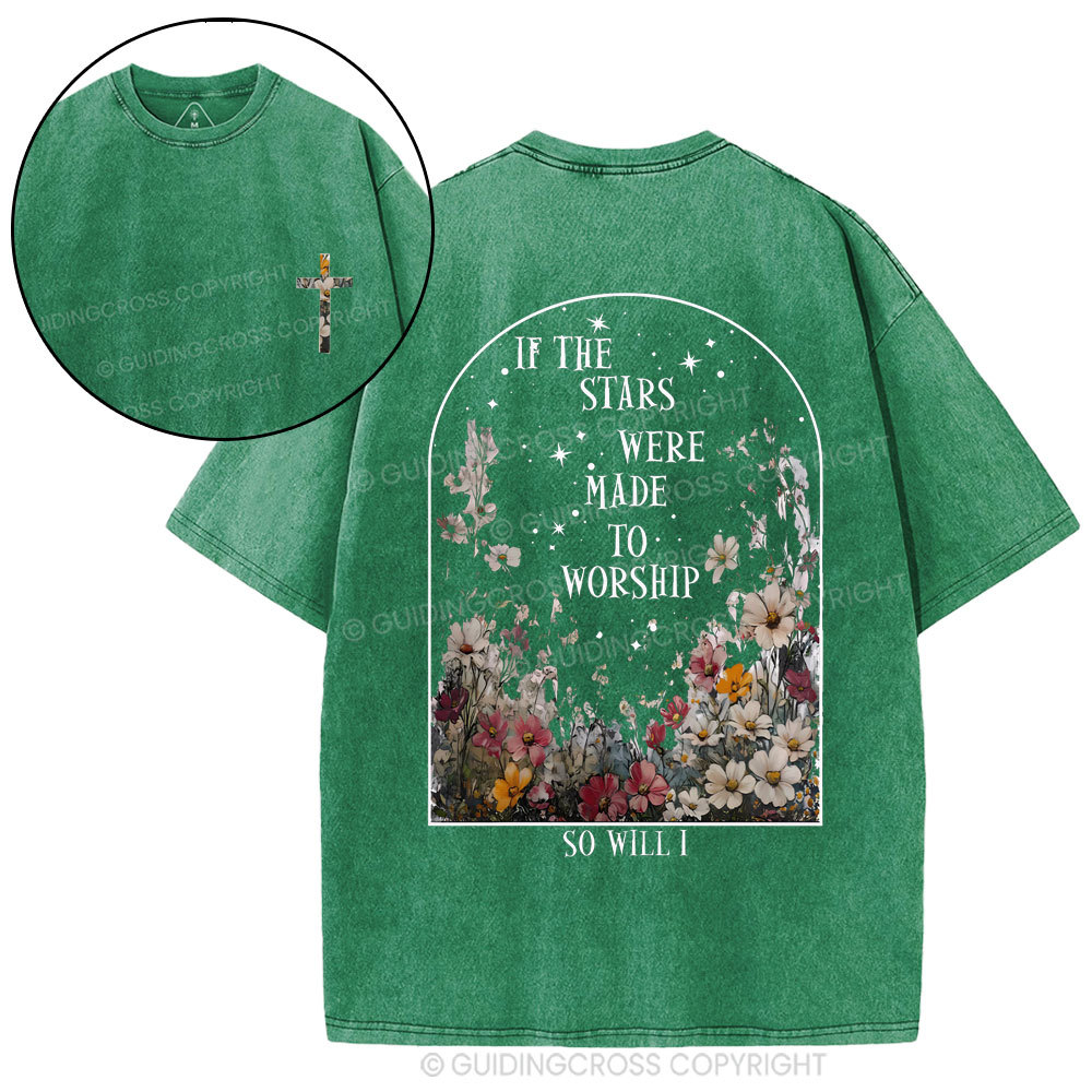 If The Stars Were Made To Worship Christian Washed T-Shirt