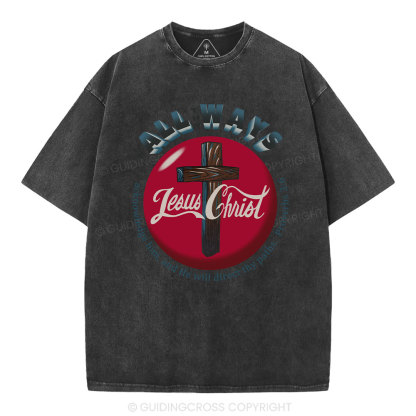 In All The Ways Acknowledge Him Christian Washed T-Shirt